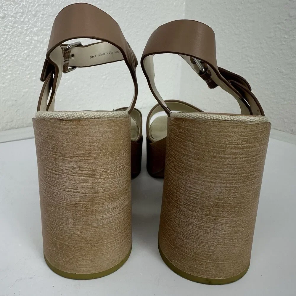 Dolce Vita Wallis Heels in Cafe Stella Chunky Platform Sandals Wedding Party 9